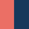 coral/navy