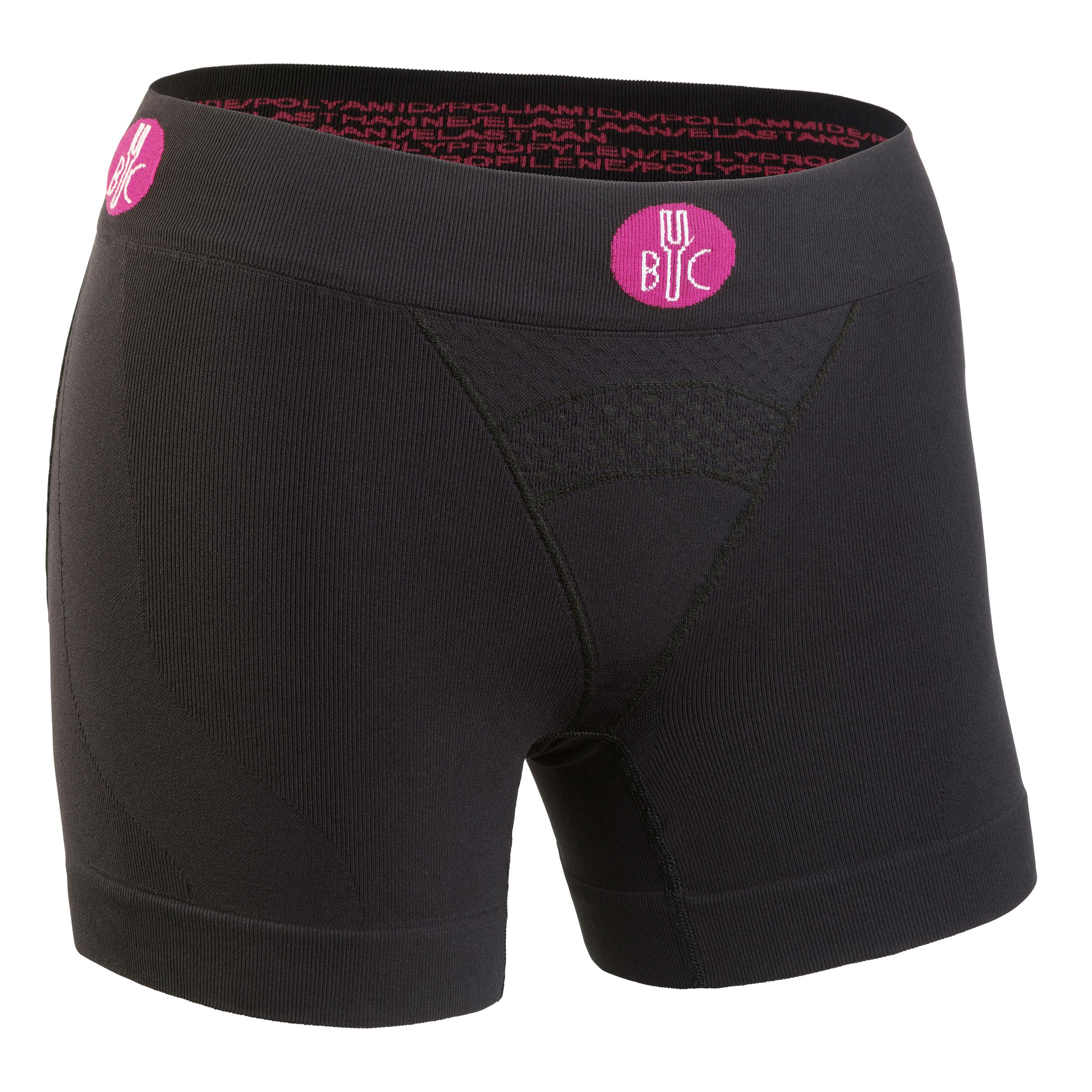 FOR.BICY Lady Downtown Boxer with Pad - Black/Black 