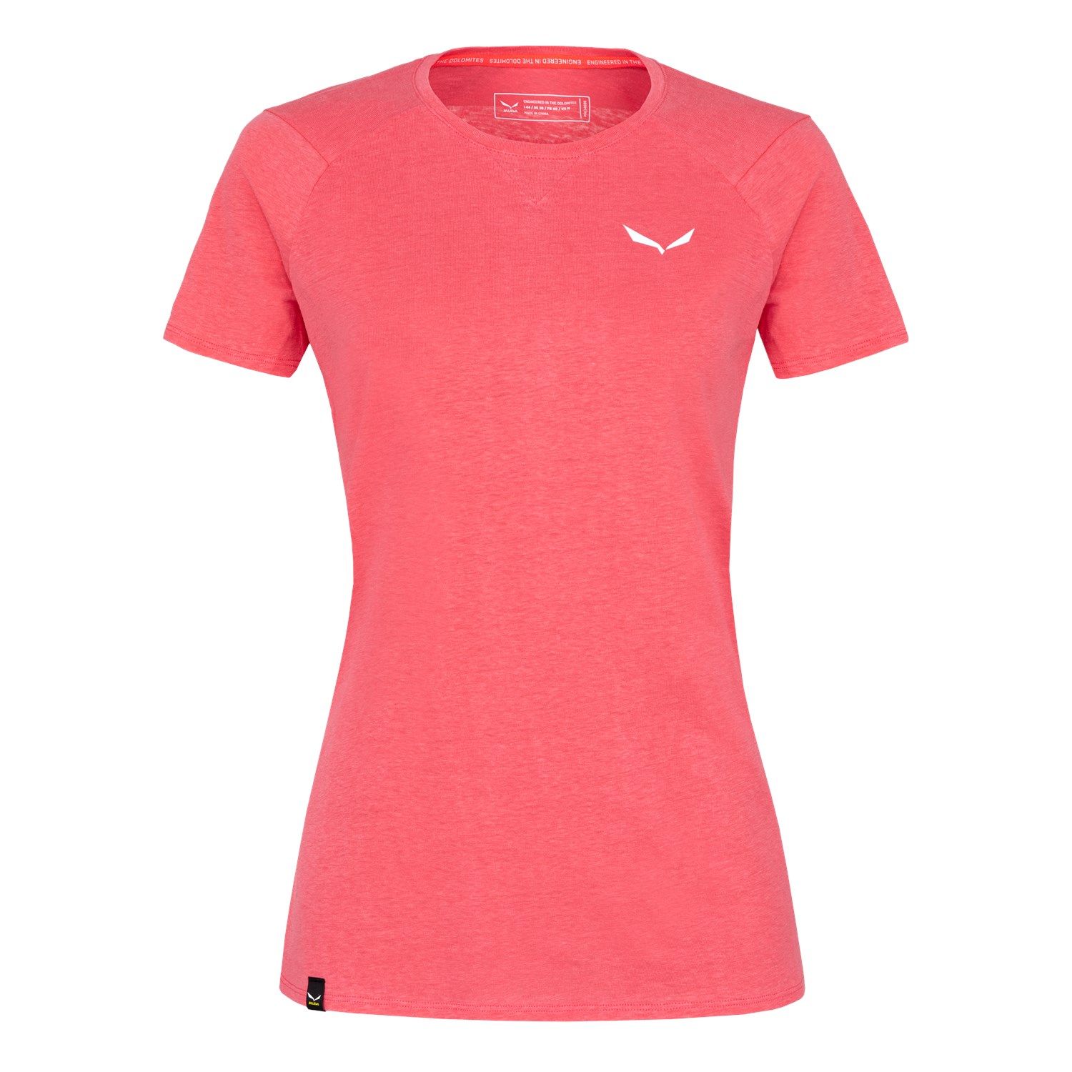 Pure Dolomites Hemp Shirt Women | T-Shirt  Calypso Coral 40