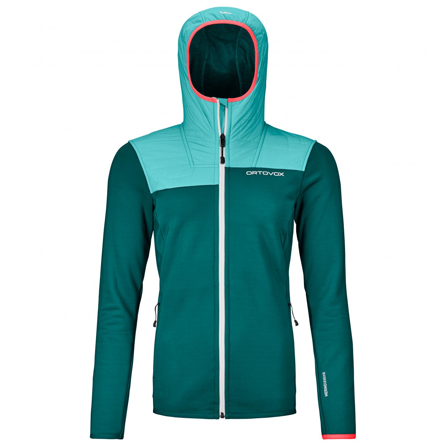 Fleece Plus Hoody Women | Fleecehoody Pacific Green XL