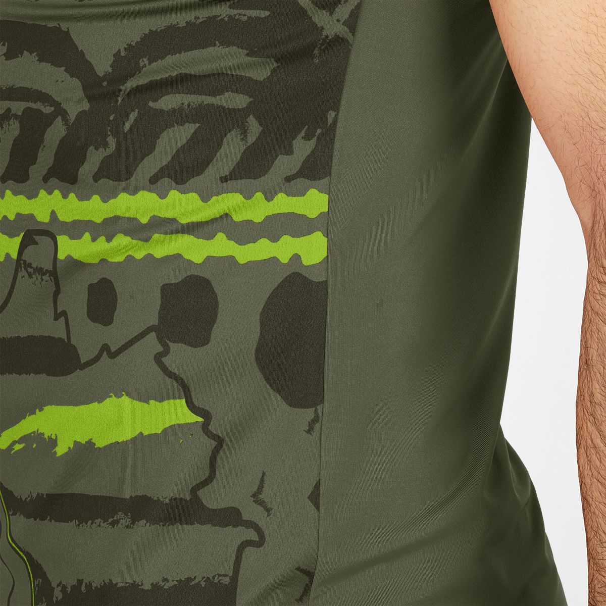 Trikot Tropicana khaki/neongrün XXL