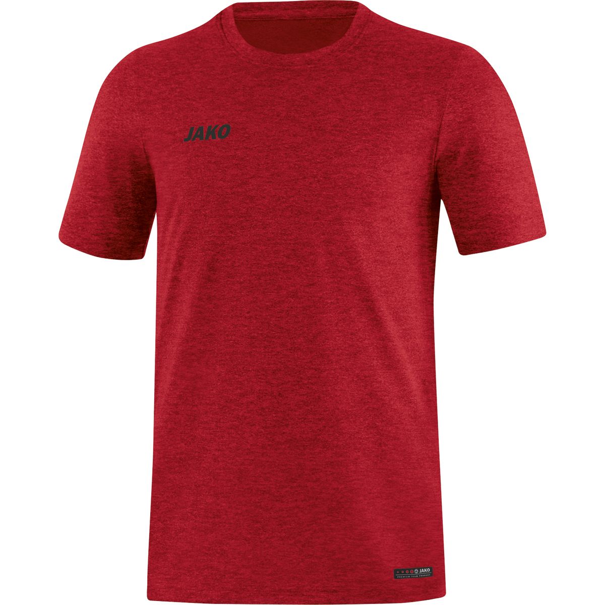 T-Shirt Premium Basics rot meliert XXL